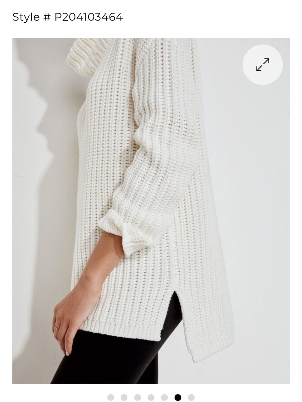 HAVEN Well Within Funnel Neck Cotton Sweater - Size Medium
